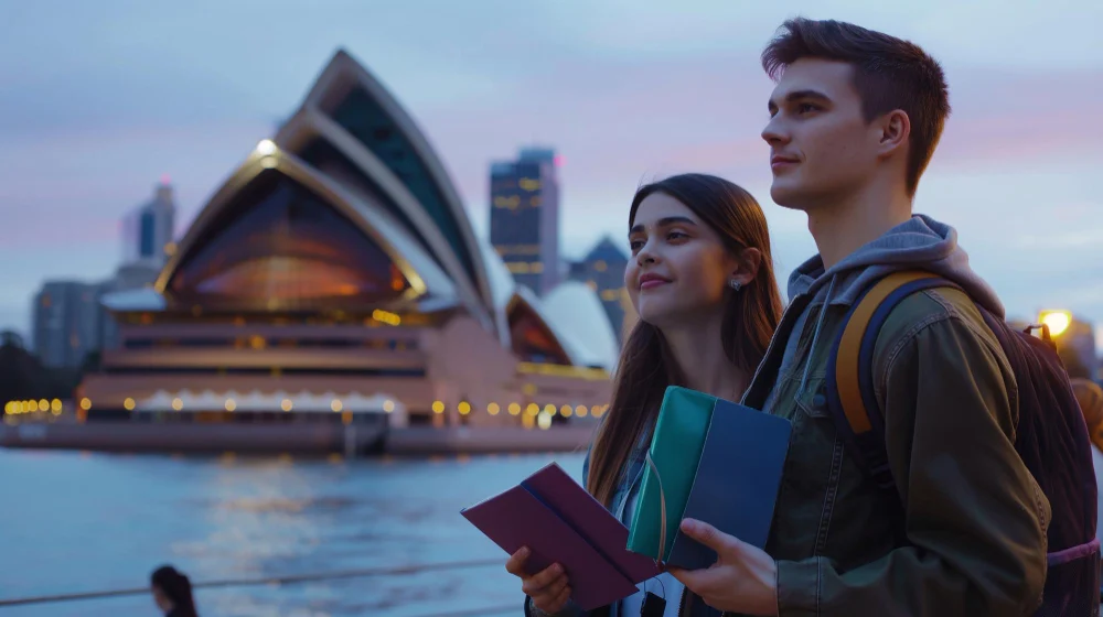 Student studying in Australia