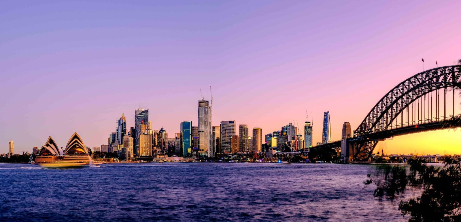 Sydney Harbour Skyline at Night